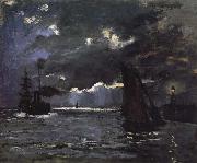 Claude Monet Seascape,Night Effect France oil painting artist